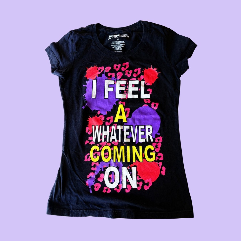 Y2K Drumline "I Feel A Whatever Coming On" Graphic Tee Scene #17
